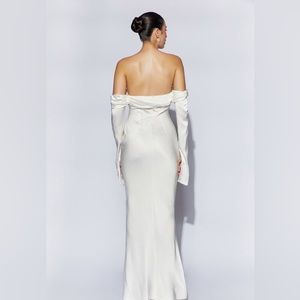 White meshki Daniel franklin dress dupe